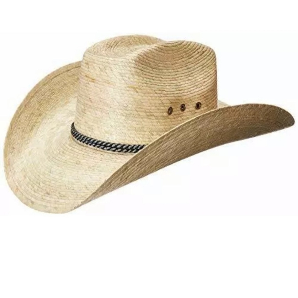 Mexican Palm Leaf Straw Cowboy Hat